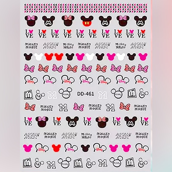 $.50 VALENTINES NAIL STICKER SHEET. NEW. $.50 WITH ANY ORDER OF $10 OR MORE. - Picture 2 of 3